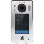 Vidos DUO S1301D vartų stotelė &ndash; 2 laidų lauko vaizdo durų skambutis su 2.0 MP kamera, 170&deg; plataus kampo objektyvu, IR naktiniu matymu, nerūdijančio plieno, sidabrinė