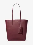 Michael Kors Voyager Tote Bag 35F4G2VT7TOXB Crossgrain Leather Women's Top-Zip Tote
