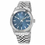 Nautica NAPPBS248 vyri&scaron;kas analoginis kvarcinis laikrodis 43 mm mėlynu ciferblatu ir nerūdijančio plieno apyranke