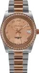 Bellevue Women's Watch I23 35mm Stainless Steel Quartz Analog Silver Dial Black Leather Strap