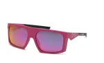 Philipp Plein vyri&scaron;ki akiniai nuo saulės SSP009-586YLP &ndash; juodi su aukso spalvos akcentais, kvadratinis acetatinis rėmelis, pilki UV400 lę&scaron;iai 58/18/135 mm