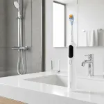 Dreame F02 Pro sonic elektrinis dantų &scaron;epetėlis, rinkinys, baltos spalvos