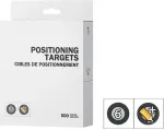 CREAFORM PEEL 3 Pozicionavimo žymės 6mm su juodu kontūru ir įprastais lipdukais 1x500 (ACC-P3D-PTBC3)