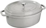 STAUB LA COCOTTE ketaus puodas ovalus 3,2 L, triufelių pilka