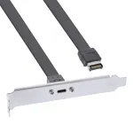 InLine PCI lizdo laikiklis, USB-C į USB 3.2 priekinį skydelį Key-A vidinis, 0,3 m