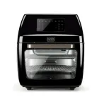 Kar&scaron;to oro gruzdintuvė Black & Decker BXAFO1200E &mdash; 12 L, 1700 W, jutiklinis valdymas, 40&ndash;200 &deg;C, rotiseris, kepimas ir pyragų gamyba