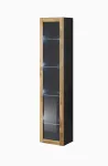 Vitrina sieninė Cama Meble VIGO 180 1800&times;400&times;300 mm juoda/wotan ąžuolas