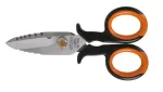 BETA 1128BSX elektriko žirklės su vielos nuėmimo įpjova, 145 mm, nerūdijančio plieno, oranžinės/juodos spalvos