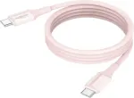 ANSMANN Magnetinis USB-C silikoninis laidas 1,2 m rožinis