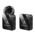 PULUZ PU3153B belaidis lavalier mikrofonas 1 TX + 1 RX, 2,4GHz, USB-C, įvairiakryptis kondensatorinis, triuk&scaron;mo slopinimas, Plug-and-Play, skirtas Android ir PC