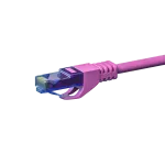 DSIT CAT6a tinklo kabelis 100% varis - U/UTP - 1,50 m - rožinis (DC-U6A9-015)