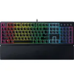 Razer Ornata V3, Mecha-membrane switches, 10 Razer Chroma RGB Lighting Zones, 1000 Hz Ultrapolling, Backlit keys, Soft-touch wrist rest - German Layou