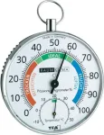 TFA Dostmann 45.2027 analoginis apvalus sieninis termometras, baltas, -30...+50 &deg;C, be baterijų