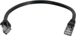 C2G 0,3 m Cat6 Snagless UTP tinklo kabelis, juodas 83404