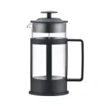 ASI COLLECTION Coffee Press GULFI M 600ml prancūzi&scaron;kas presas, borosilikatinis stiklas, juodas/sidabrinis