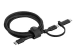 USB-C kabelis Belkin BoostCharge Pro 1,5 m USB-C / USB-C Lightning juodas