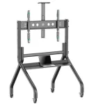Mobilus grindinis TV stovas ONKRON TS2080-B 60&ndash;120 colių televizoriams, juodas