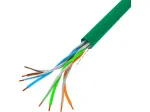 Tinklo kabelis LANBERG LCU5-10CC-0305-G U/UTP Cat5e 305 m Žalias, 24 AWG, CCA, PVC apvalkalas