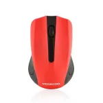 Belaidė pelė MODECOM MC-WM9 RF Wireless 1200 DPI, ambidekstrinė, raudona/juoda