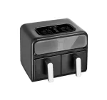 Amica AFM 7020 dvigubas kar&scaron;to oro keptuvas be aliejaus, 8 l, 2400 W, juodas