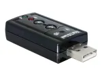 DeLOCK USB garso adapteris 7.1 &ndash; i&scaron;orinė garso plok&scaron;tė, stereo, USB (61645)