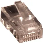 Lanview LVN125432 RJ45 ki&scaron;tukas ekranuotas skaidrus Cat5e (10 vnt.)