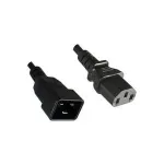 Microconnect PE030620 maitinimo ilginimo laidas 2 m C13 ki&scaron;tukas C20 lizdas juodas