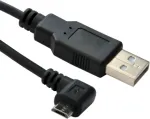 Microconnect USBABMICRO3ANG USB 2.0 laidas 3 m Micro-USB B / USB A juodas