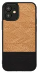 Apsauginis dėklas Man and Wood iPhone 12 mini Herringbone Nero Black