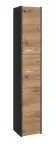 Top E Shop S33 vonios kambario spintelė daiktams, antracito/Artisan, ąžuolas