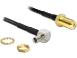 Koaksialinis kabelis DeLOCK 88487 TS-9 SMA 1.45 m Juodas