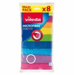 Valymo &scaron;luostė Vileda Microfibre Colors 8 vnt.