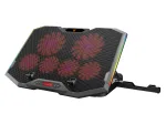 Conceptronic THYIA ERGO 6 ventiliatorių ne&scaron;iojamojo kompiuterio au&scaron;inimo stovas, 43,2 cm (17 colių), 6 vnt., mygtukai, pilka, mėlyna, žalia, raudona, Kinija