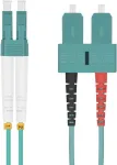helios &scaron;viesolaidinis &scaron;uolinis laidas OM3 50/125&micro;m LC&ndash;SC 0,5 m