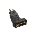 InLine HDMI į DVI adapteris HDMI ki&scaron;tukas / 24+1 lizdas 180&deg; kampu, auksuoti kontaktai