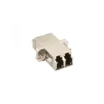 InLine 89989M &ndash; Metalinis optinis adapteris Duplex LC/LC MM su keramine mova ir flan&scaron;u