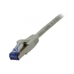 Pataisinis kabelis RJ45 CAT6A 500 MHz 1,0 m pilka S-STP (S/FTP) komponenti&scaron;kai testuotas (GHMT sertifikuotas) AW