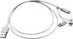 ROLINE 11.02.8329 USB kabelis 1 m USB 2.0 USB A Micro-USB B baltas (11.02.8329)
