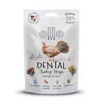 OLLO Air Dried Dental Turkey Strips &ndash; &scaron;unų skanėstas dantų priežiūrai &ndash; 80 g