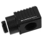 Barrow 90&deg; adapteris G1/4'' moteri&scaron;kas į G1/4'' moteri&scaron;kas &mdash; juodas