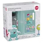 EMSA 518138 vaiki&scaron;kas rinkinys Monster, 0,4 l geriamojo vandens butelis su pietų dėžute, turkio spalvos