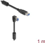 DeLOCK USB laidas, A tipo ki&scaron;tukas į B tipo ki&scaron;tuką 90&deg; žemyn, 1 m