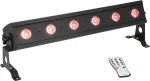 LED juosta EUROLITE AKKU Bar-6 Entry QCL RGBW, 6x4W LED, baterijomis maitinamas ne&scaron;iojamas ap&scaron;vietimas