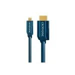 Micro-HDMI+ Ethernet adapterio laidas (HDMI A / HDMI Micro D) - 2,0 m greitasis adapteris HDMI į Micro-HDMI
