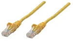 Intellinet 320610 LAN jungiamasis kabelis, Cat5e, UTP, RJ45 ki&scaron;tukas&ndash;ki&scaron;tukas, 15 m, formuotos jungtys be kabliukų, geltonas