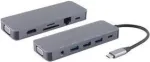 shiverpeaks &reg;-BASIC-S--USB-DOCK--USB-C kelių prievadų stotelė, 11in1, HDMI, VGA, PD, Hub, SD, LAN, AUX (BS14-05028)
