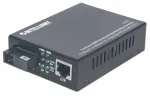 Intellinet 510547 Fast Ethernet WDM dvipusis medijos keitiklis, 10/100Base-TX į 100Base-FX (SC) vienmodis, 20 km (12,4 mi), Rx1550/Tx1310 nm