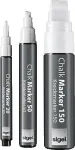 Kreidinis markeris Sigel GL178 baltas