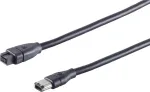 FireWire laidas ShiverPeaks 77321 &mdash; 9 kontaktų IEEE 1394b jungtis, didelės spartos skaitmeninis duomenų ry&scaron;ys