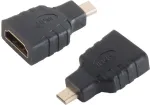 Micro HDMI adapteris ShiverPeaks BS77413 vyri&scaron;kas į moteri&scaron;ką, juodas